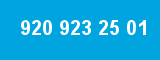 920 923 25 01